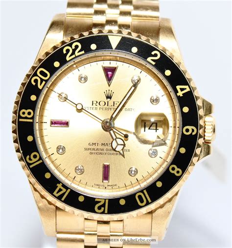 rolex uhr 18 kt gold herren|Rolex GMT.